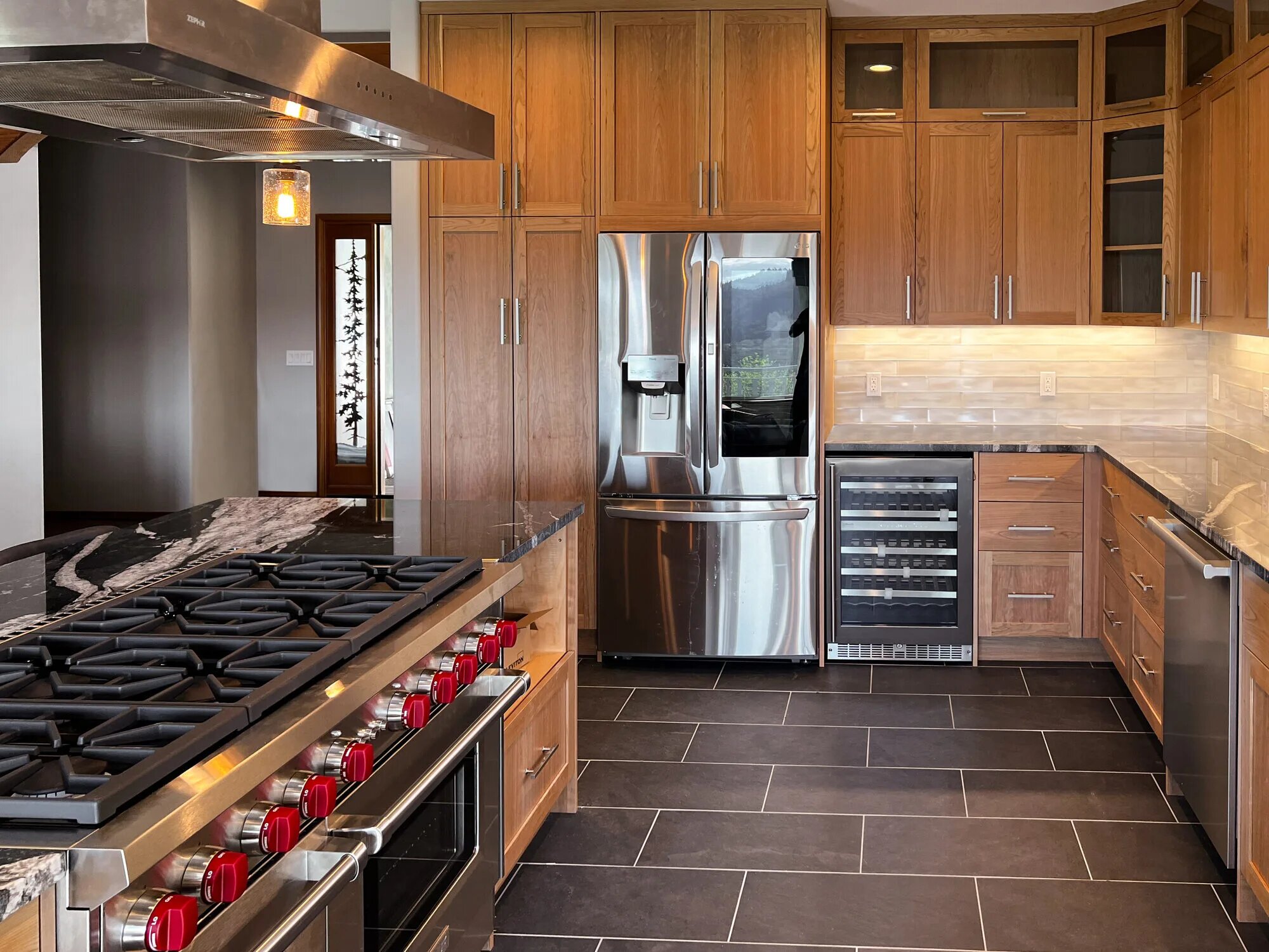 Jefferson whole-home remodel featuring custom wood kitchen cabinetry in Anacortes, WA